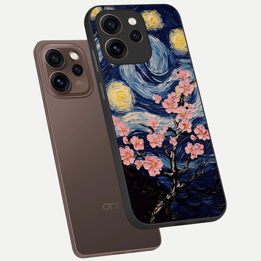  Van Gogh Scenery phone case For Oppo Reno 15 Pro showing premium glass back cover with detailed artwork