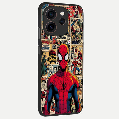  Aesthetic Spider back cover For Oppo Reno 15 Pro slim fit glass case with vibrant aesthetic design