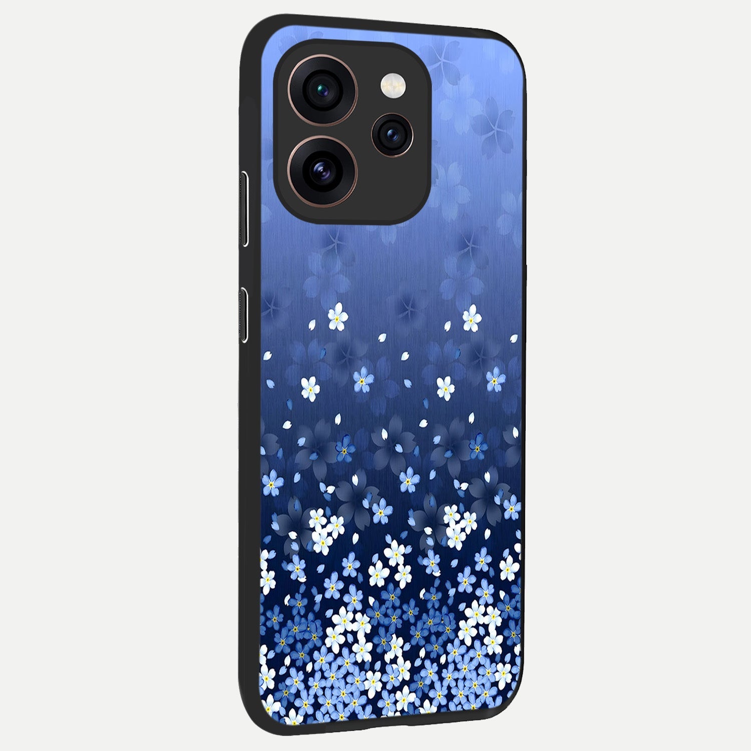  Blue Starry back cover For Oppo Reno 15 Pro slim fit glass case with vibrant aesthetic design