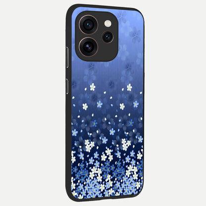  Blue Starry back cover For Oppo Reno 15 Pro slim fit glass case with vibrant aesthetic design