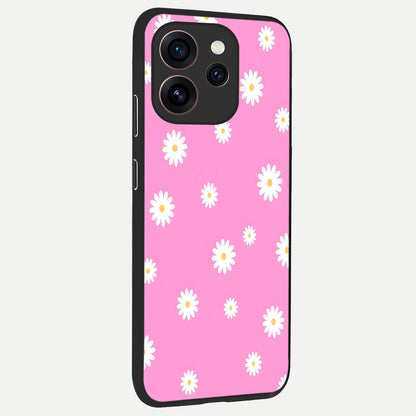  Bubblegum Daisy Pop back cover For Oppo Reno 15 Pro slim fit glass case with vibrant aesthetic design