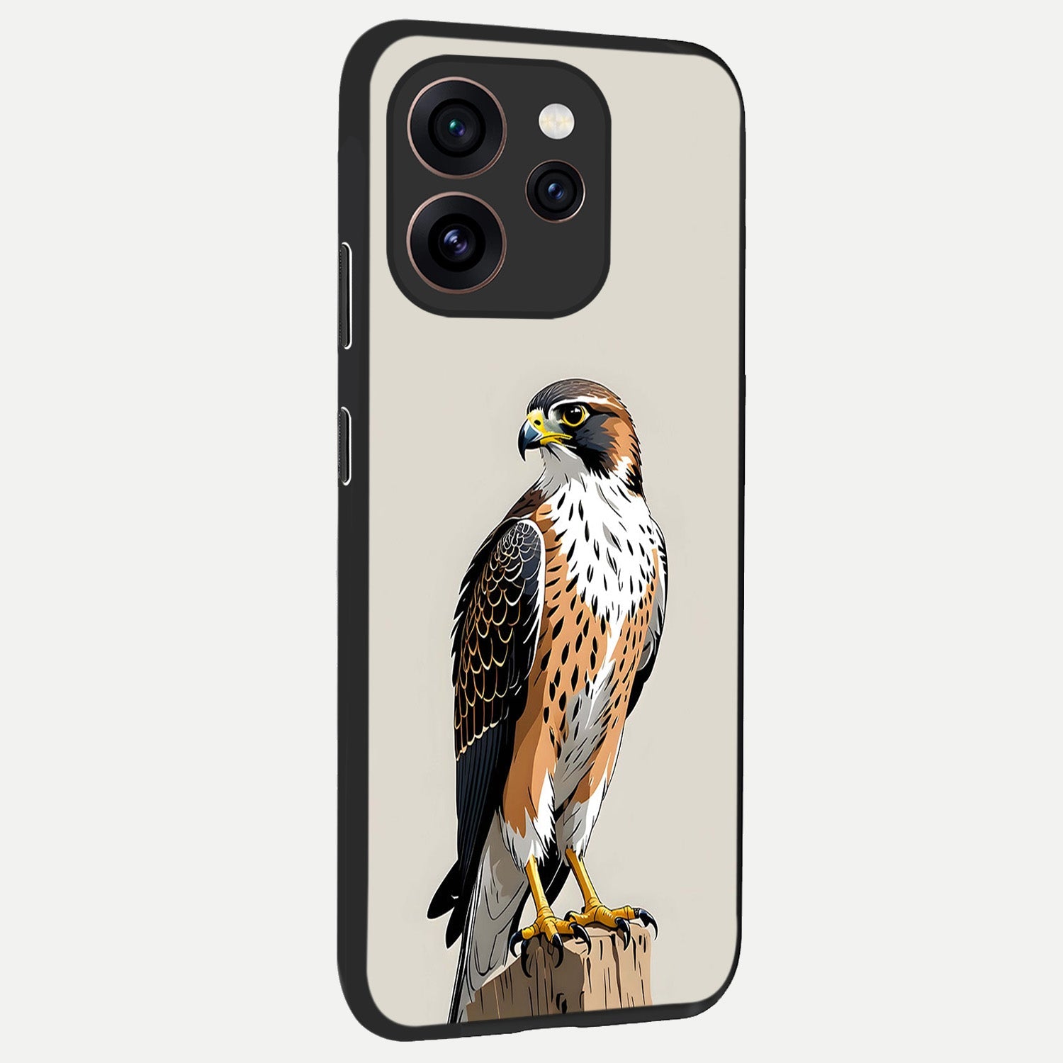  Clever Eagle back cover For Oppo Reno 15 Pro slim fit glass case with vibrant aesthetic design