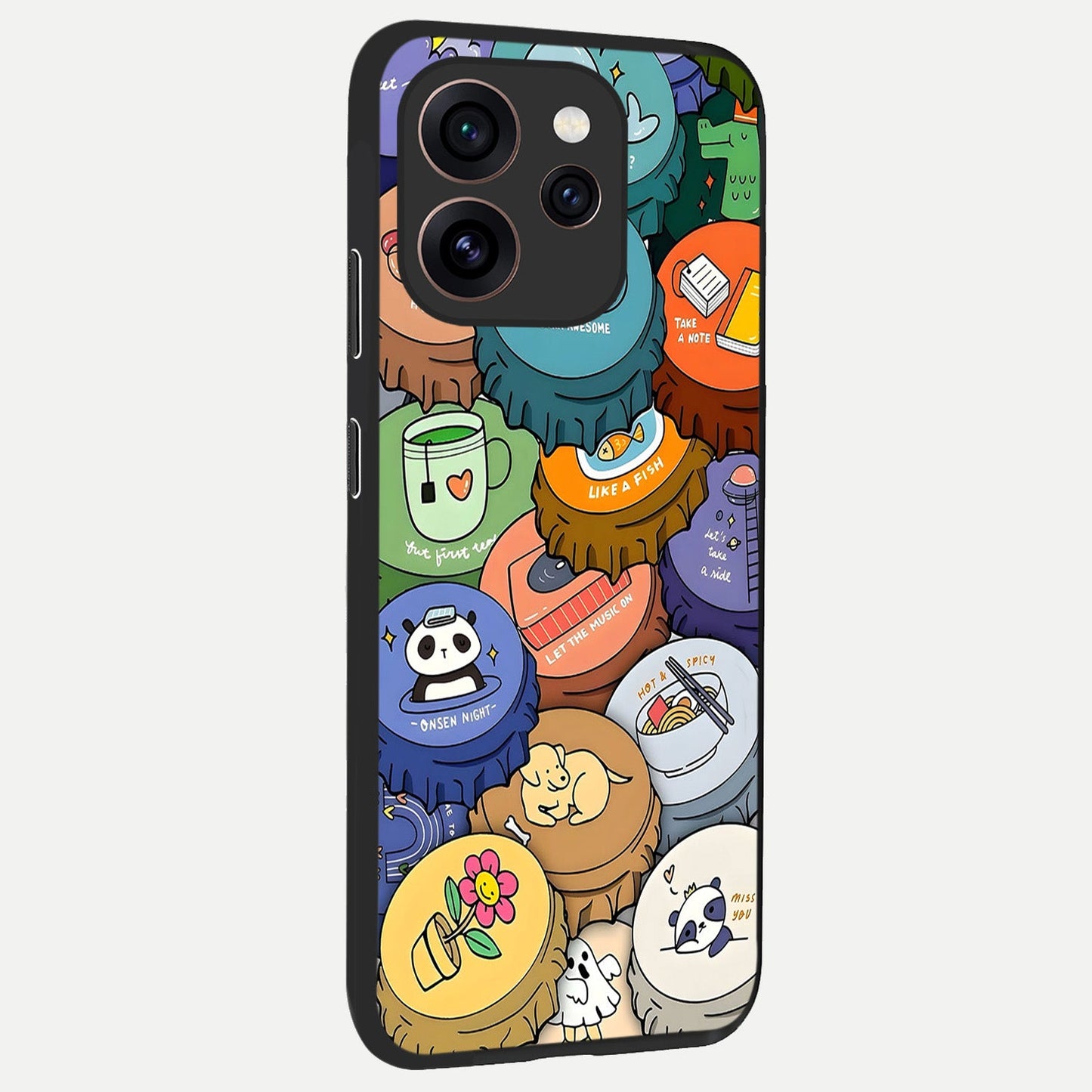  Coins Patterns back cover For Oppo Reno 15 Pro slim fit glass case with vibrant aesthetic design