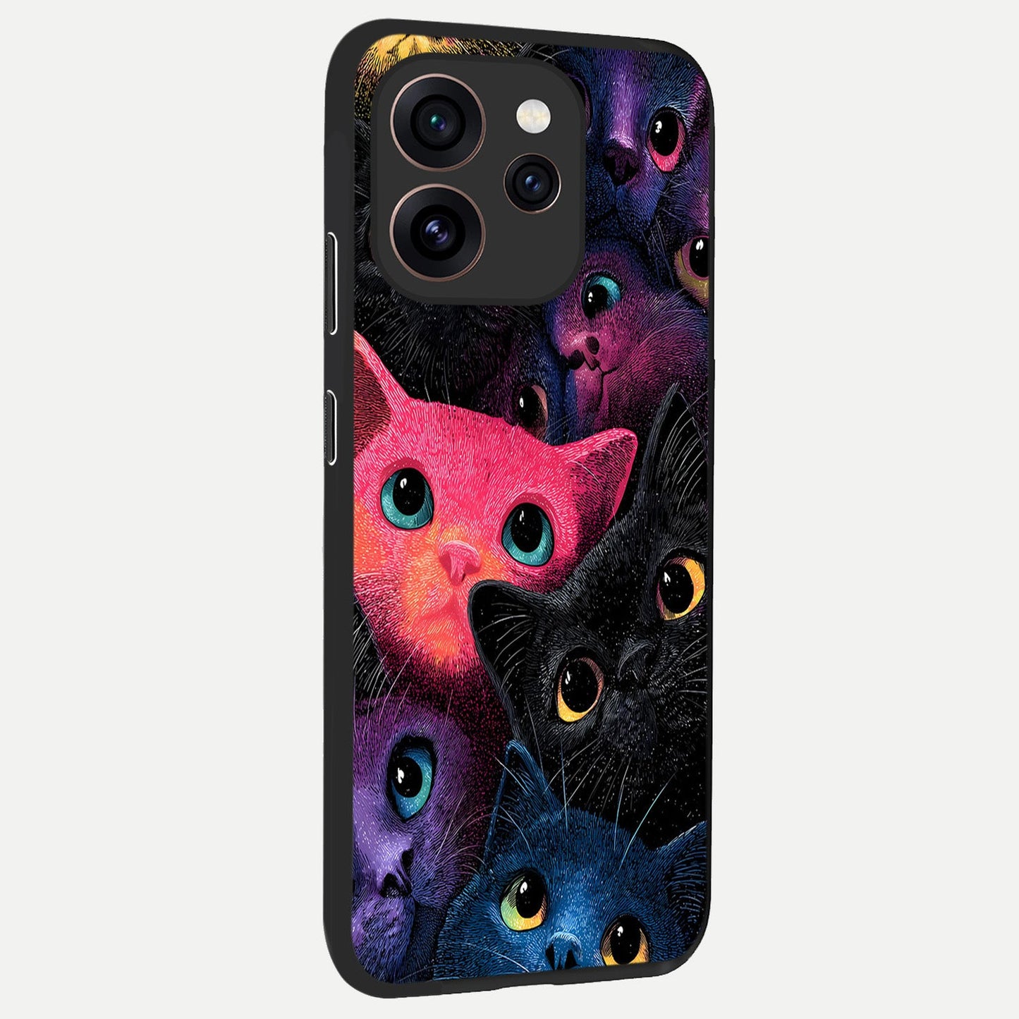  Cosmic Cats Dreams back cover For Oppo Reno 15 Pro slim fit glass case with vibrant aesthetic design
