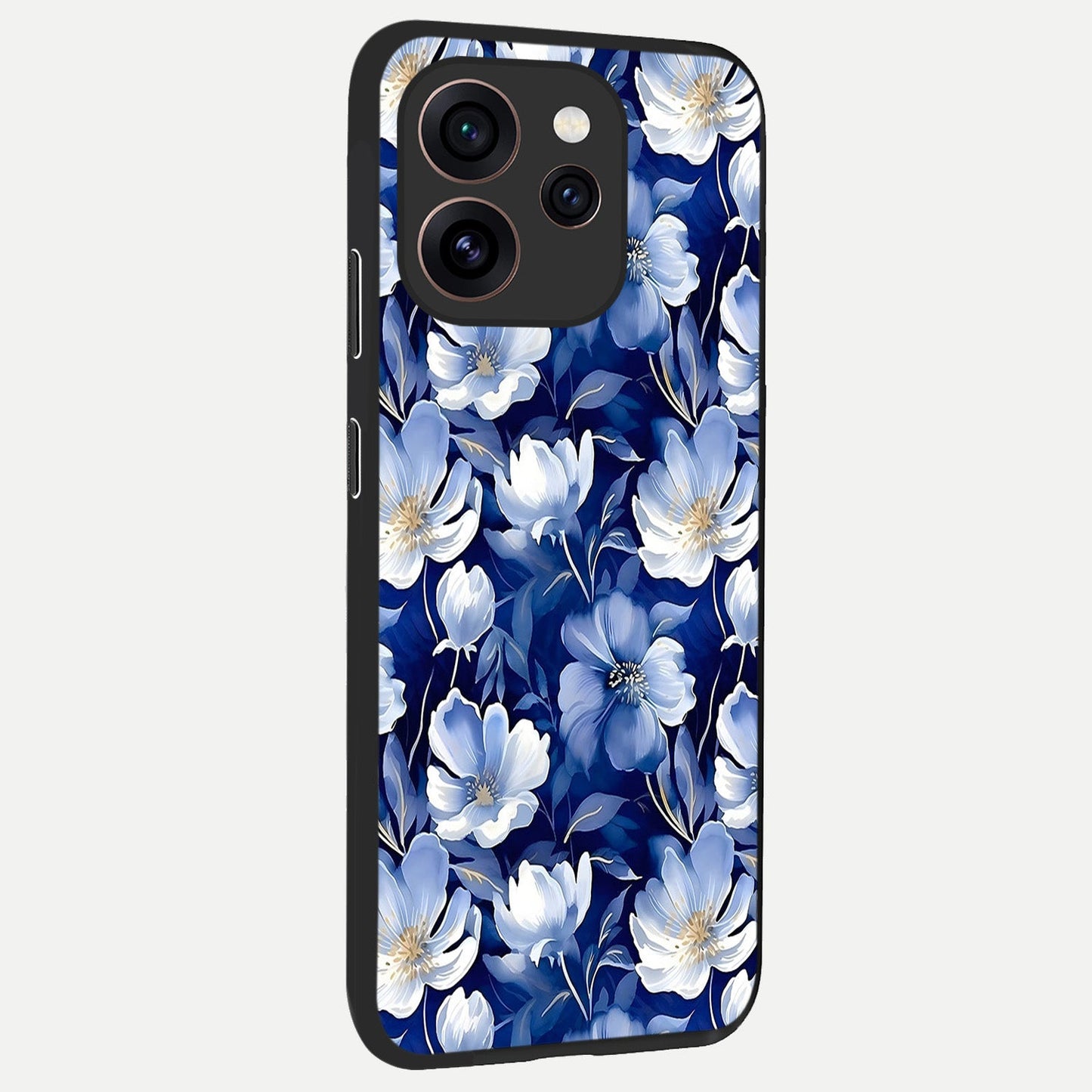  Cute Floral Patterns back cover For Oppo Reno 15 Pro slim fit glass case with vibrant aesthetic design