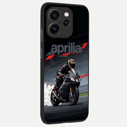 Dark Aprilla back cover For Oppo Reno 15 Pro slim fit glass case with vibrant aesthetic design