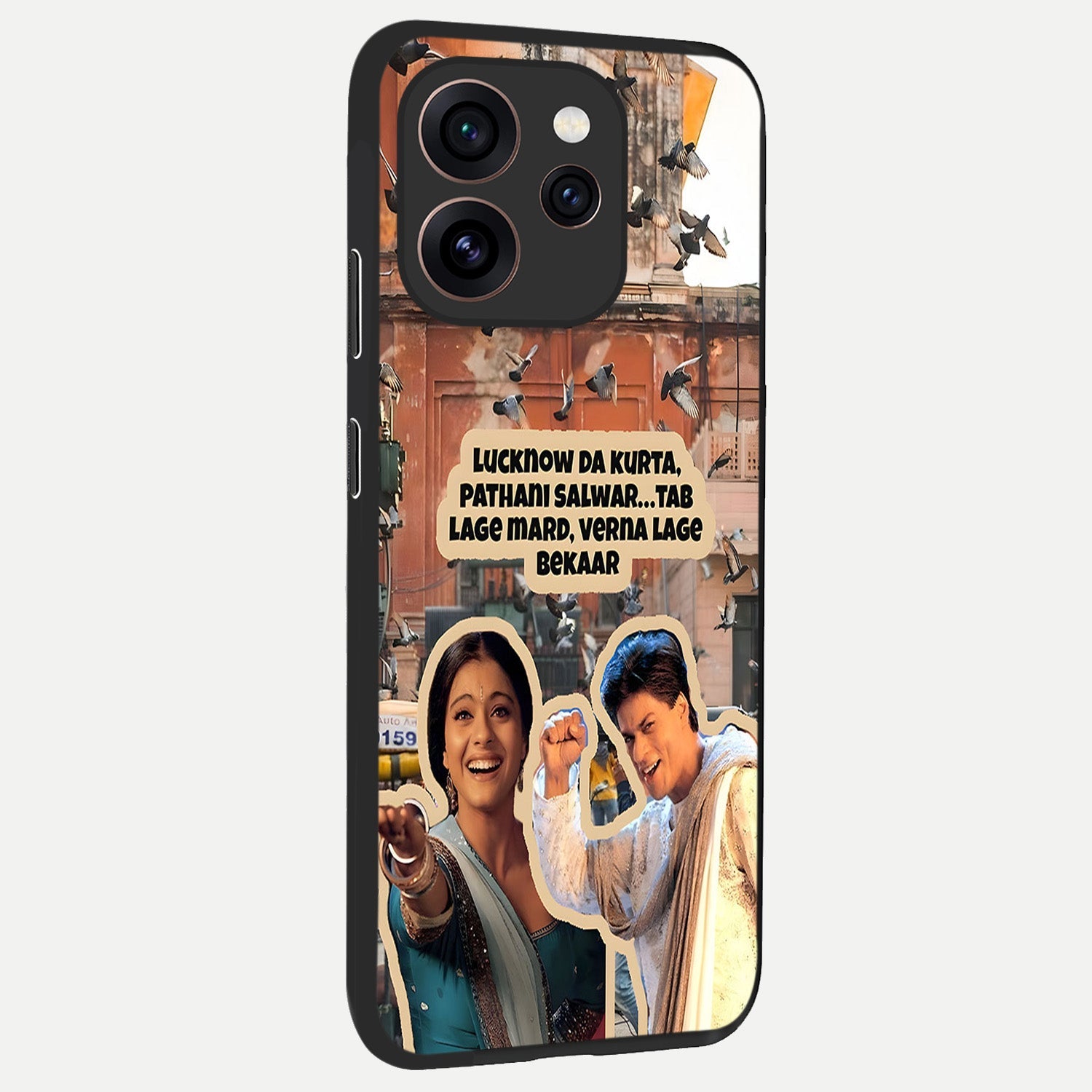  Desi Retro Vibes back cover For Oppo Reno 15 Pro slim fit glass case with vibrant aesthetic design