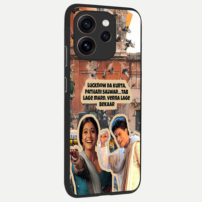  Desi Retro Vibes back cover For Oppo Reno 15 Pro slim fit glass case with vibrant aesthetic design