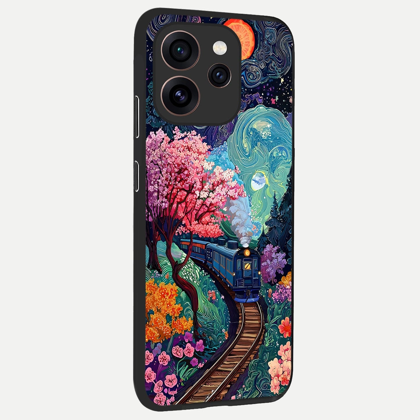 Digital Art back cover For Oppo Reno 15 Pro slim fit glass case with vibrant aesthetic design