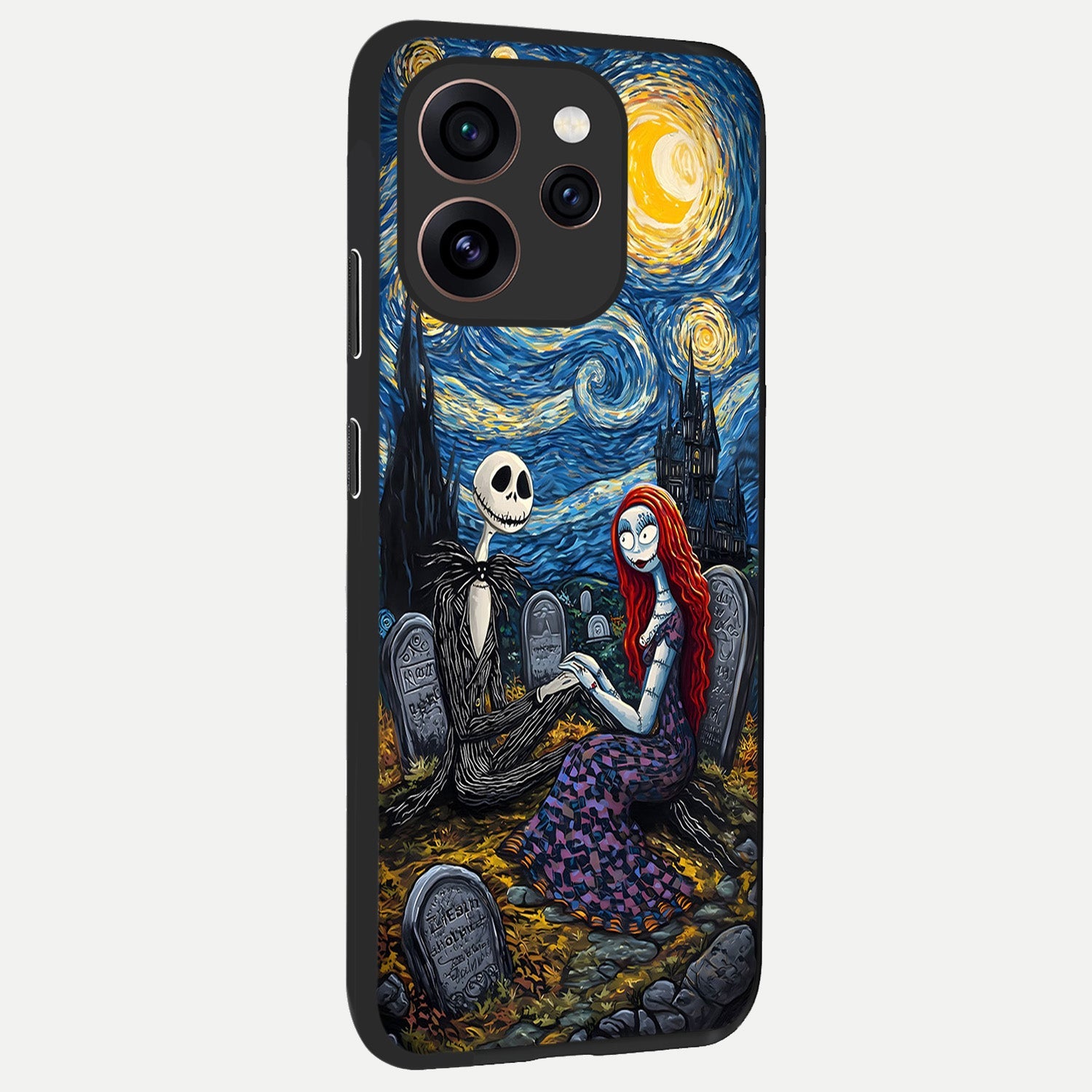  Eternal Night Love back cover For Oppo Reno 15 Pro slim fit glass case with vibrant aesthetic design