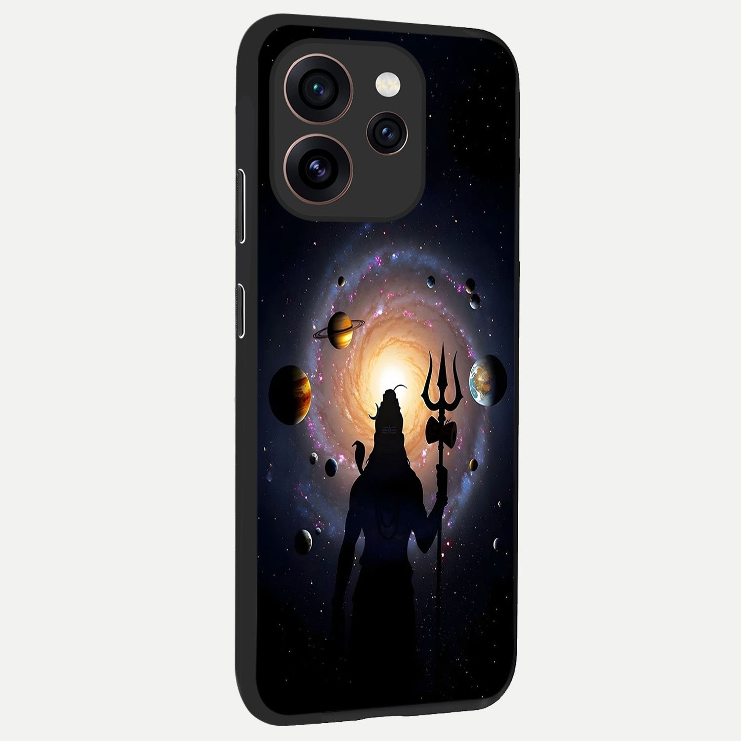  Galactic Shiva Vision back cover For Oppo Reno 15 Pro slim fit glass case with vibrant aesthetic design