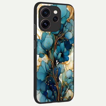  Golden Bloom Symphony back cover For Oppo Reno 15 Pro slim fit glass case with vibrant aesthetic design