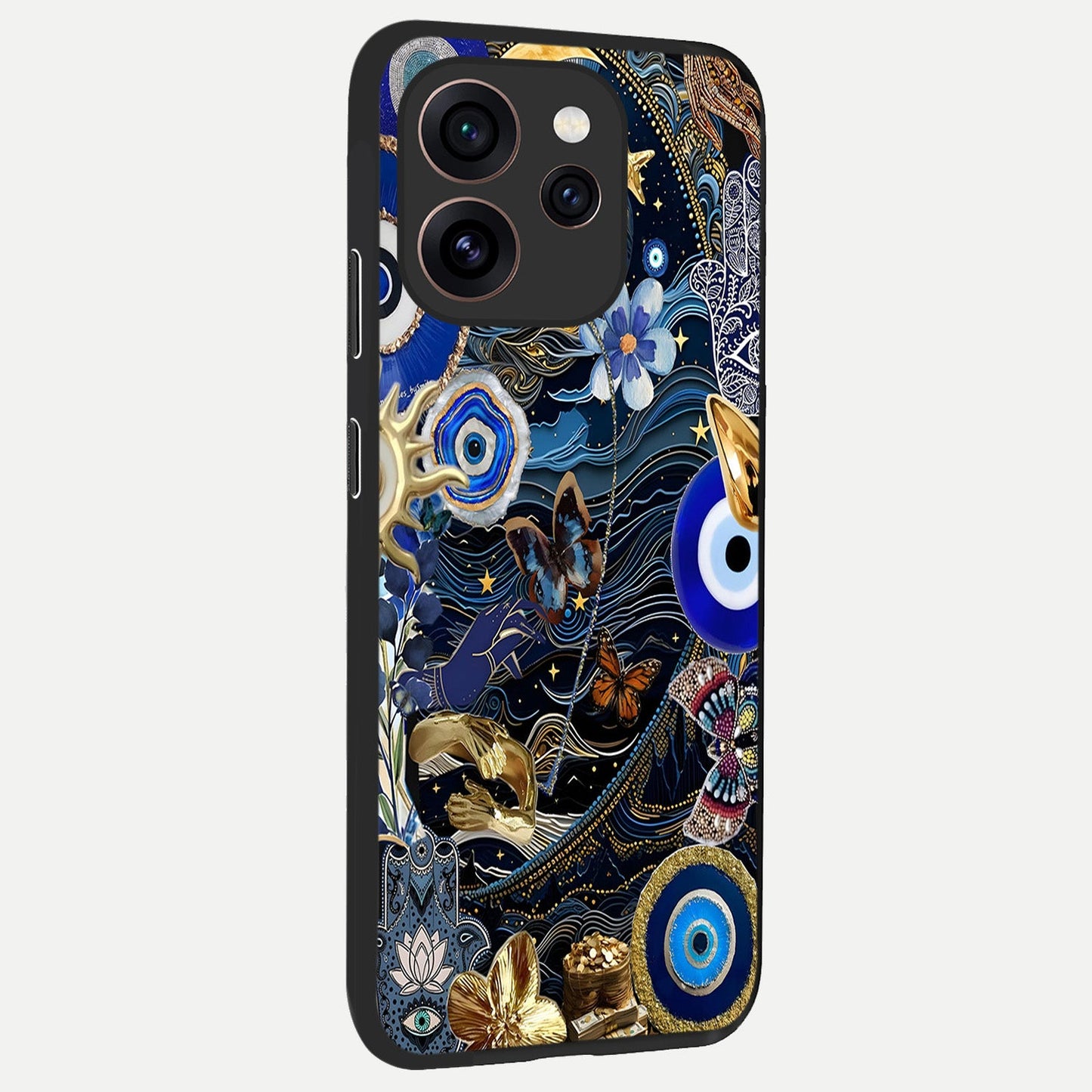  Golden Moon Magic back cover For Oppo Reno 15 Pro slim fit glass case with vibrant aesthetic design