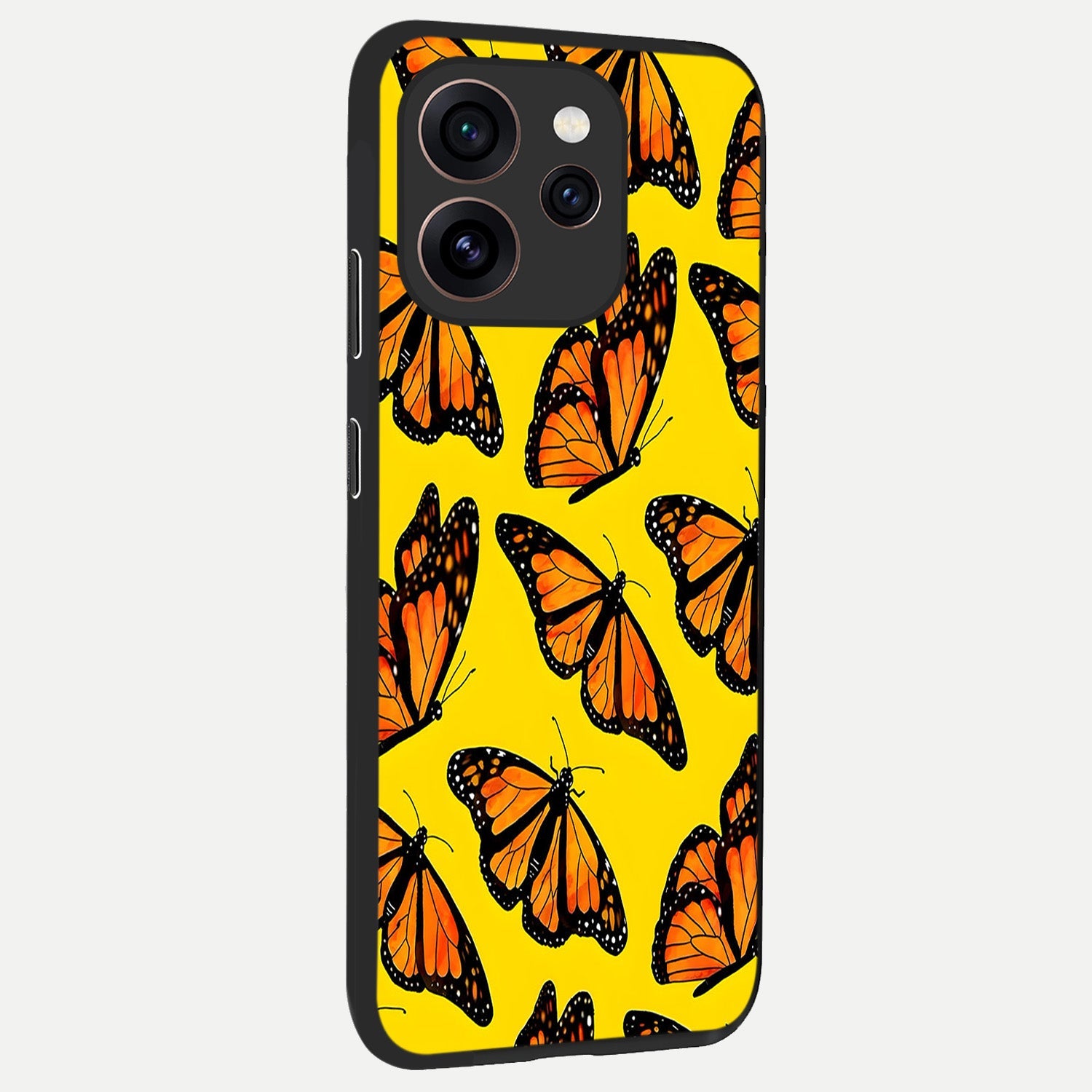  Golden Wing Flight back cover For Oppo Reno 15 Pro slim fit glass case with vibrant aesthetic design