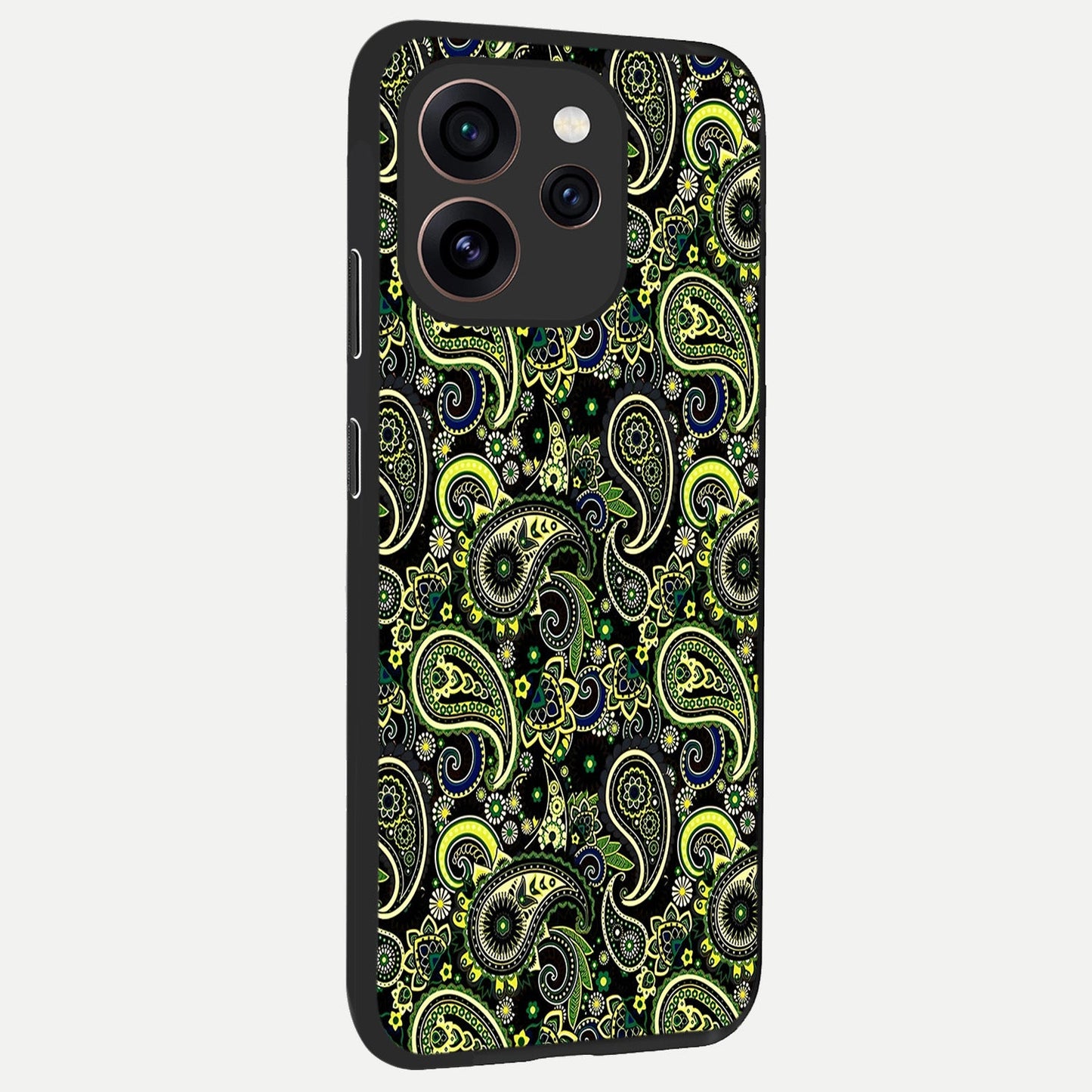 Green Lemon back cover For Oppo Reno 15 Pro slim fit glass case with vibrant aesthetic design