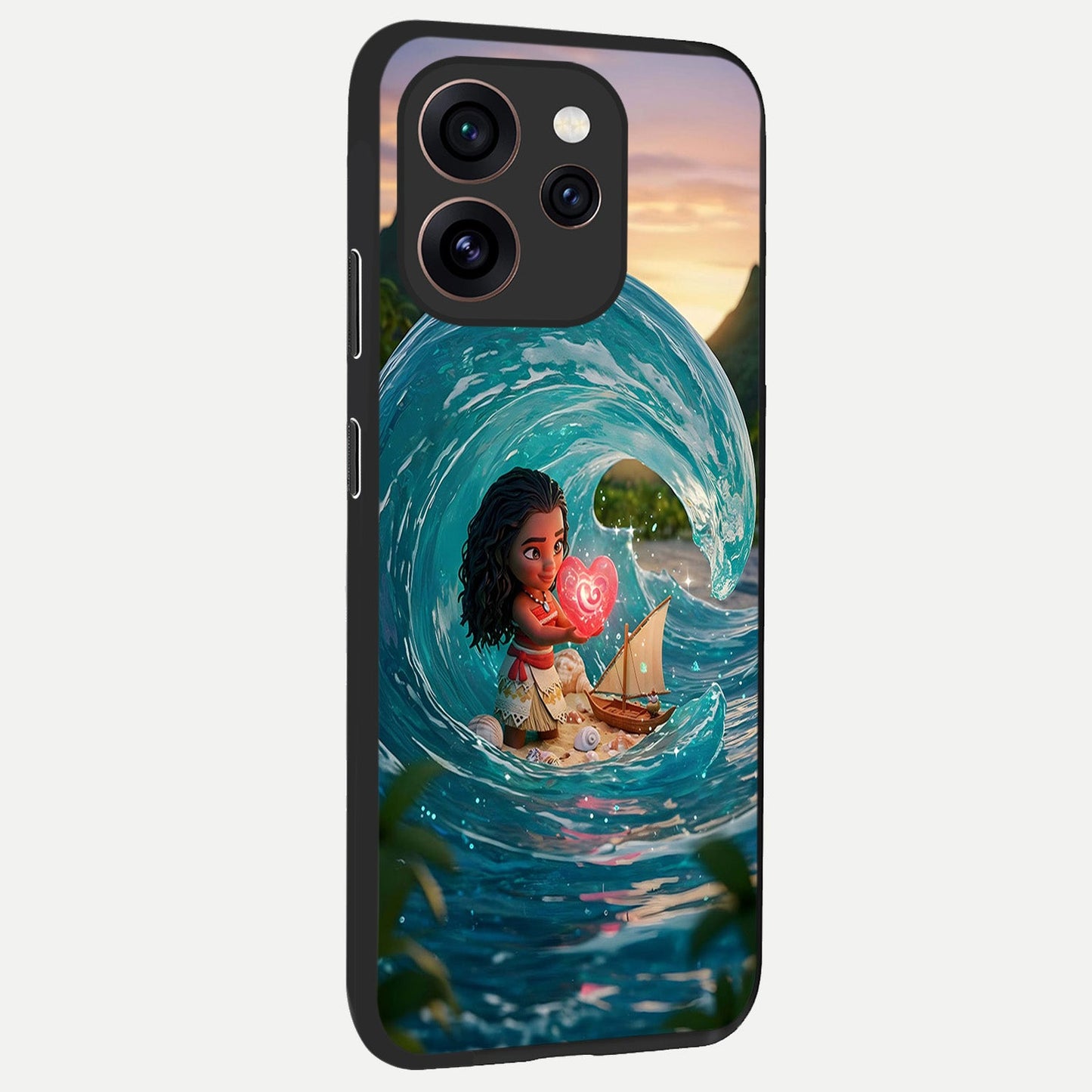  Heart of Ocean back cover For Oppo Reno 15 Pro slim fit glass case with vibrant aesthetic design