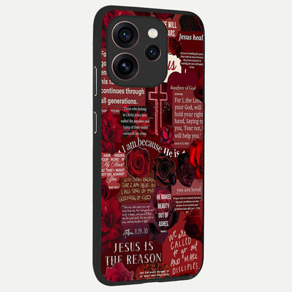  Jesus Love Heals back cover For Oppo Reno 15 Pro slim fit glass case with vibrant aesthetic design