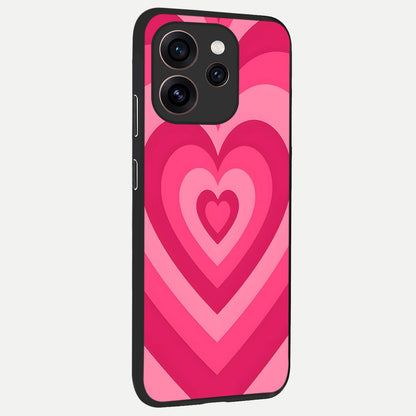  Layered Love Hearts back cover For Oppo Reno 15 Pro slim fit glass case with vibrant aesthetic design
