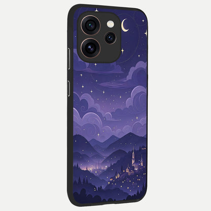  Minimal Night View back cover For Oppo Reno 15 Pro slim fit glass case with vibrant aesthetic design