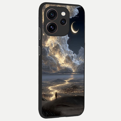  Moonlight Spark Path back cover For Oppo Reno 15 Pro slim fit glass case with vibrant aesthetic design