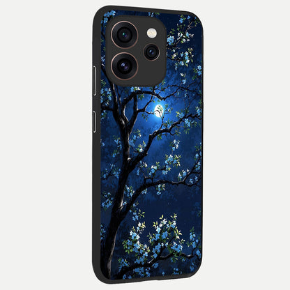  Mystic Floral Night back cover For Oppo Reno 15 Pro slim fit glass case with vibrant aesthetic design