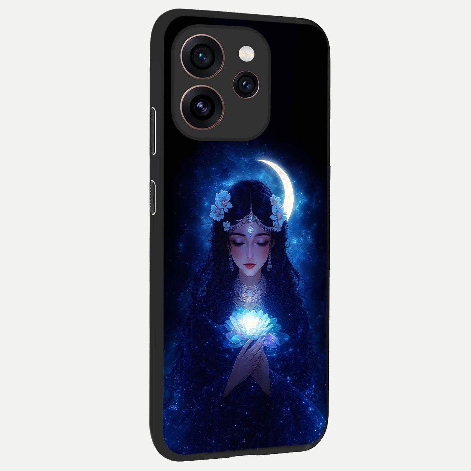  Mystic Moon Queen back cover For Oppo Reno 15 Pro slim fit glass case with vibrant aesthetic design