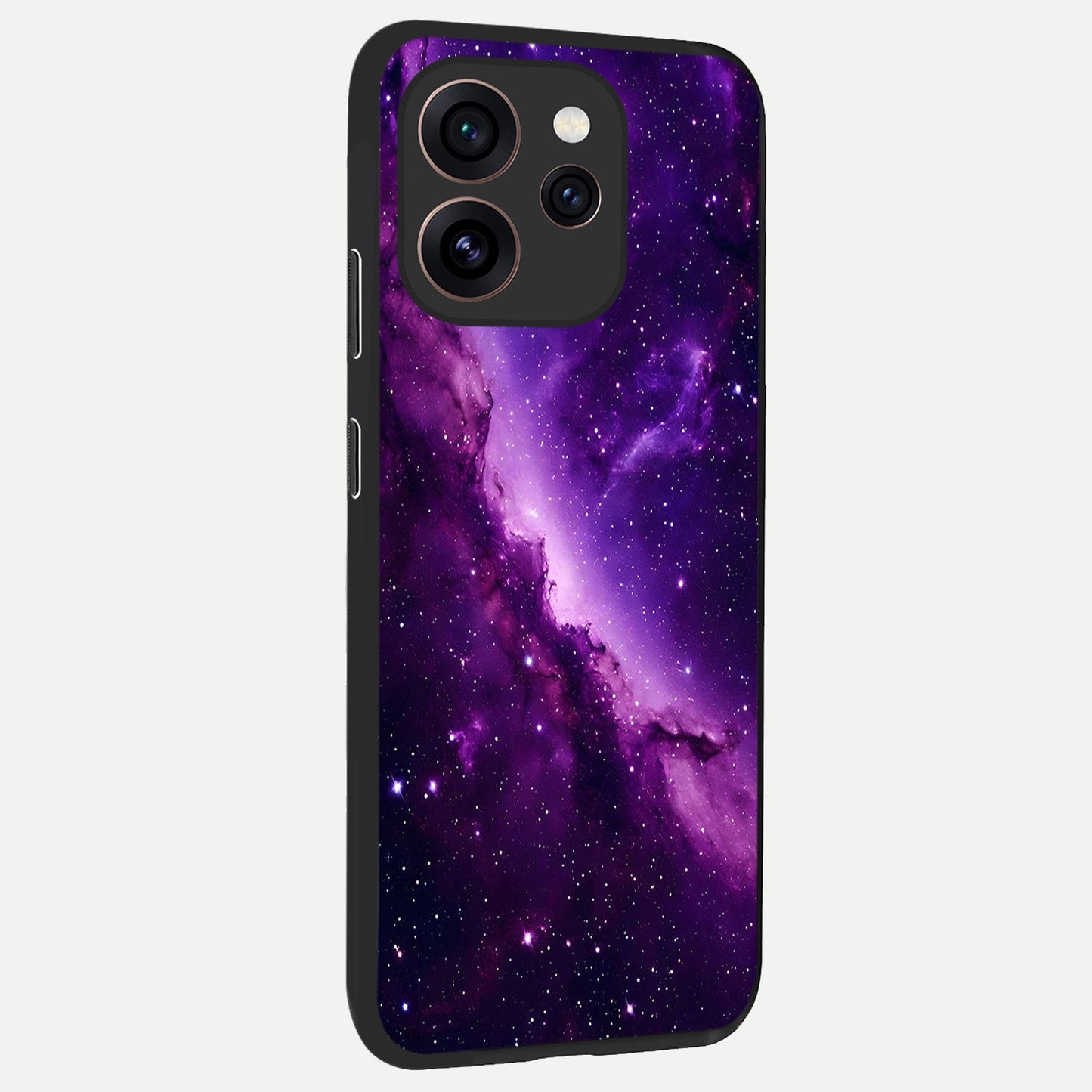  Purple Shade Sky back cover For Oppo Reno 15 Pro slim fit glass case with vibrant aesthetic design