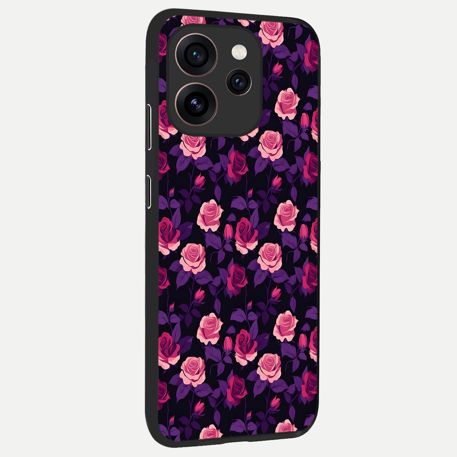  Rose Garden Twilight back cover For Oppo Reno 15 Pro slim fit glass case with vibrant aesthetic design