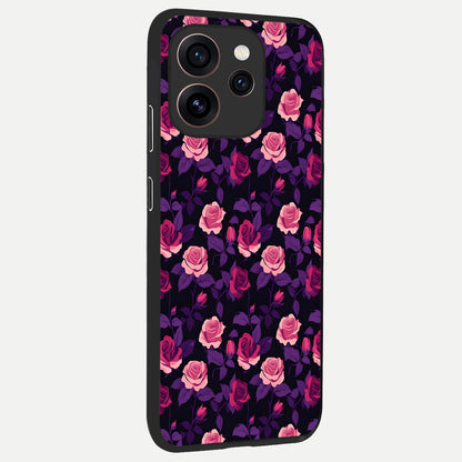  Rose Garden Twilight back cover For Oppo Reno 15 Pro slim fit glass case with vibrant aesthetic design
