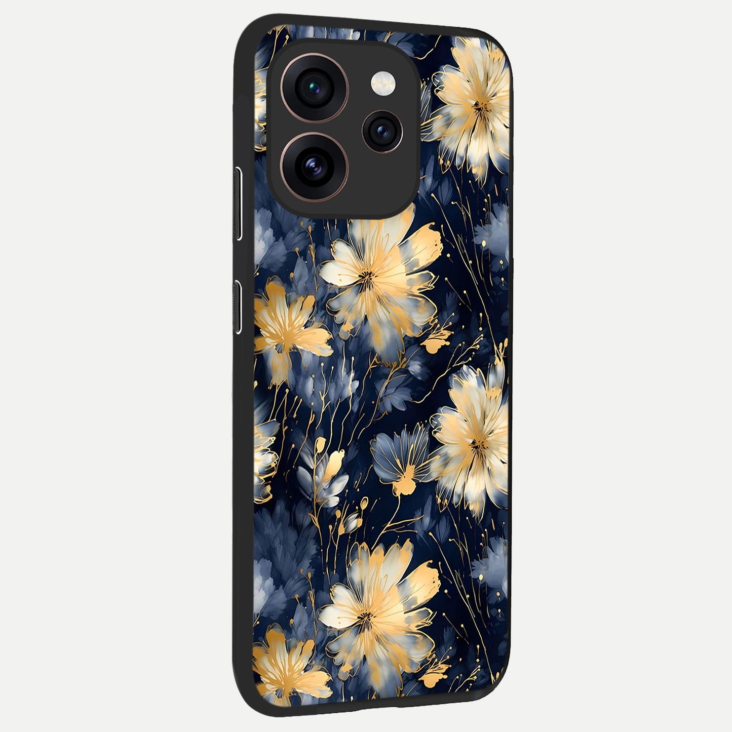  Royal Petal Dream back cover For Oppo Reno 15 Pro slim fit glass case with vibrant aesthetic design