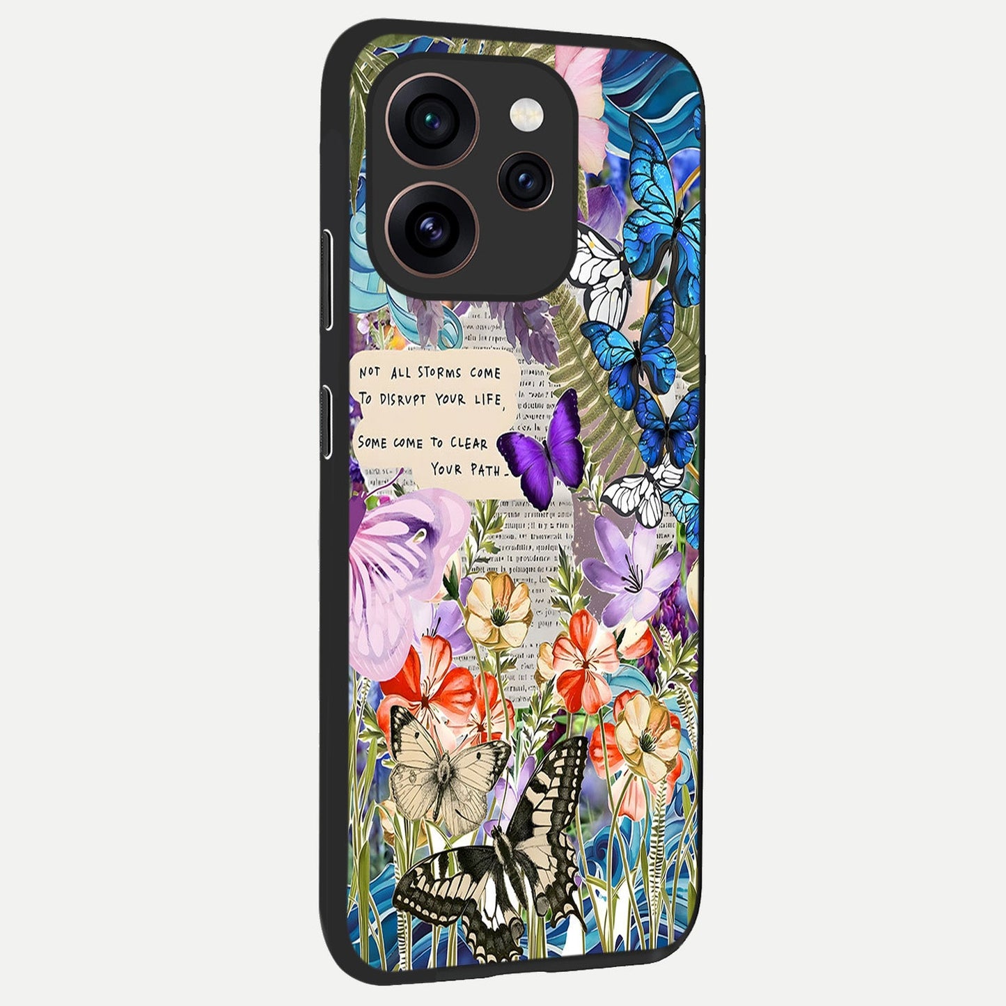  Storm Path Bloom back cover For Oppo Reno 15 Pro slim fit glass case with vibrant aesthetic design