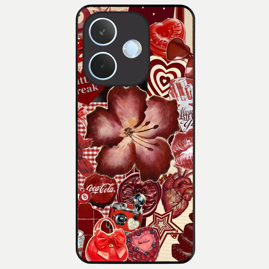  Aesthetic Little Freak Glass Case For Oppo Reno 15 Pro mini back cover – full design glossy printed glass finish