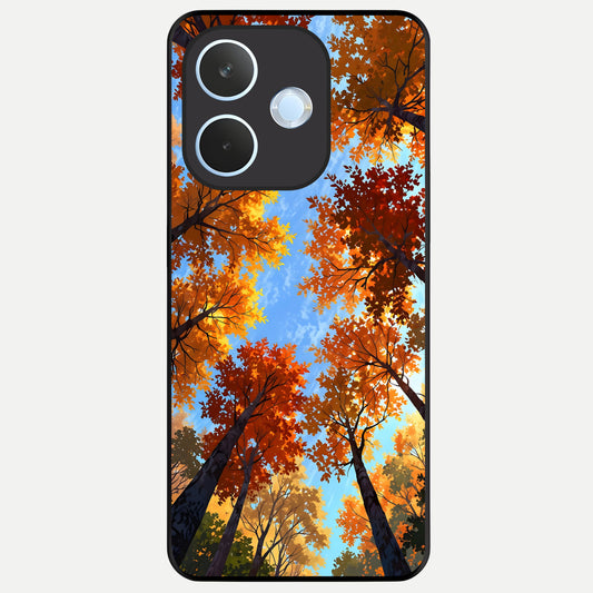  Autumn Sky Rise Glass Case For Oppo Reno 15 Pro mini back cover – full design glossy printed glass finish