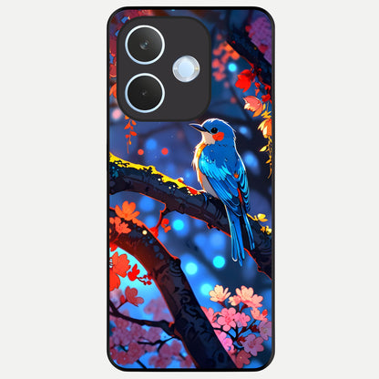  Blooming Water Drift Glass Case For Oppo Reno 15 Pro mini back cover – full design glossy printed glass finish