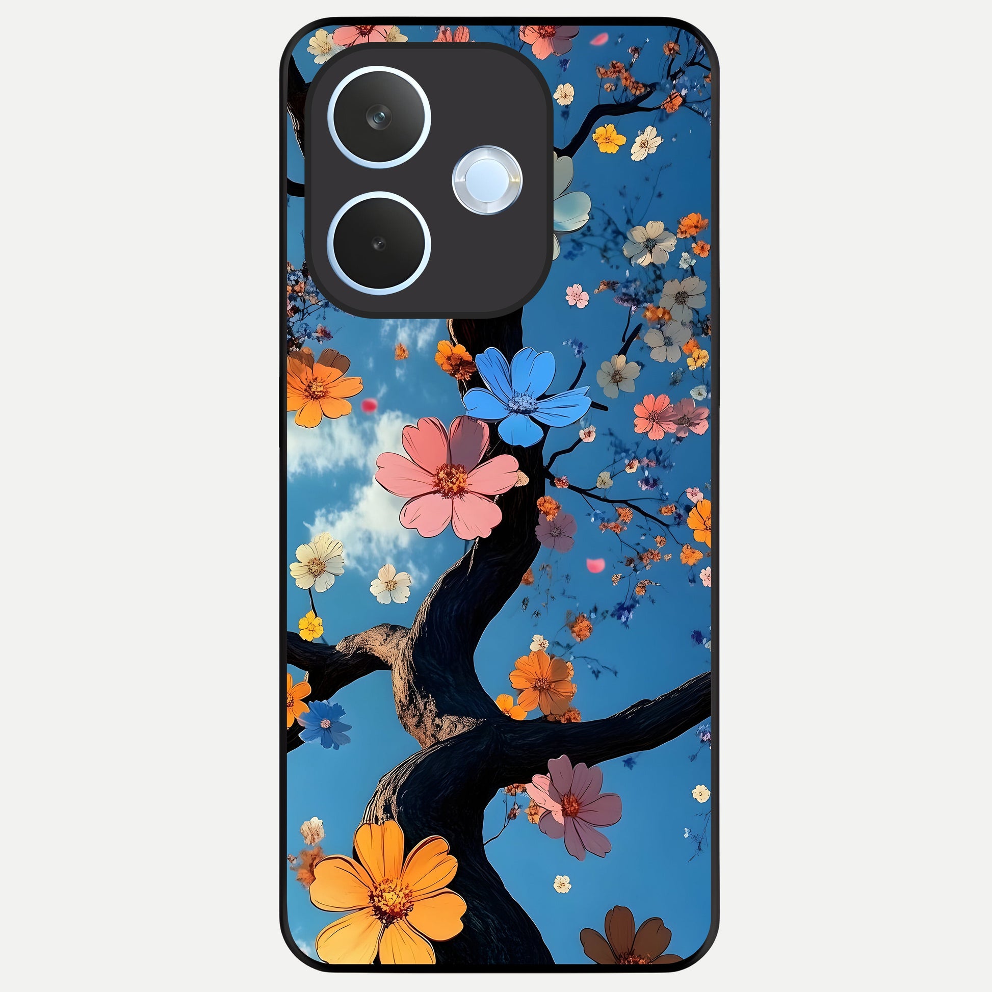  Blossom Dream Sky Glass Case For Oppo Reno 15 Pro mini back cover – full design glossy printed glass finish