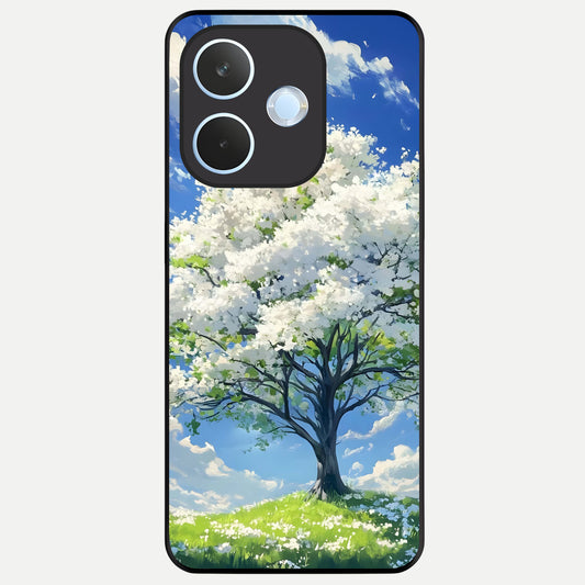  Blossom Sky Serenity Glass Case For Oppo Reno 15 Pro mini back cover – full design glossy printed glass finish