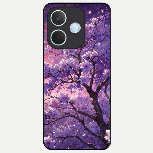  Blossom Tree Glass Case For Oppo Reno 15 Pro mini back cover – full design glossy printed glass finish