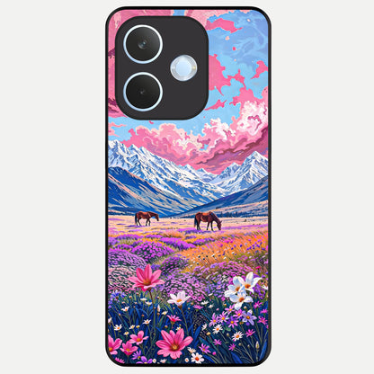  Blossom Valley Dream Glass Case For Oppo Reno 15 Pro mini back cover – full design glossy printed glass finish