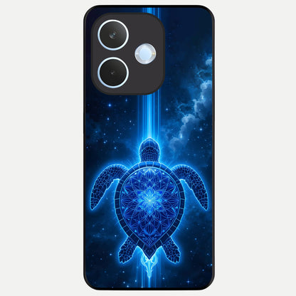  Blue Galaxy Turtle Glass Case For Oppo Reno 15 Pro mini back cover – full design glossy printed glass finish