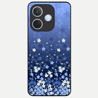  Blue Starry Glass Case For Oppo Reno 15 Pro mini back cover – full design glossy printed glass finish