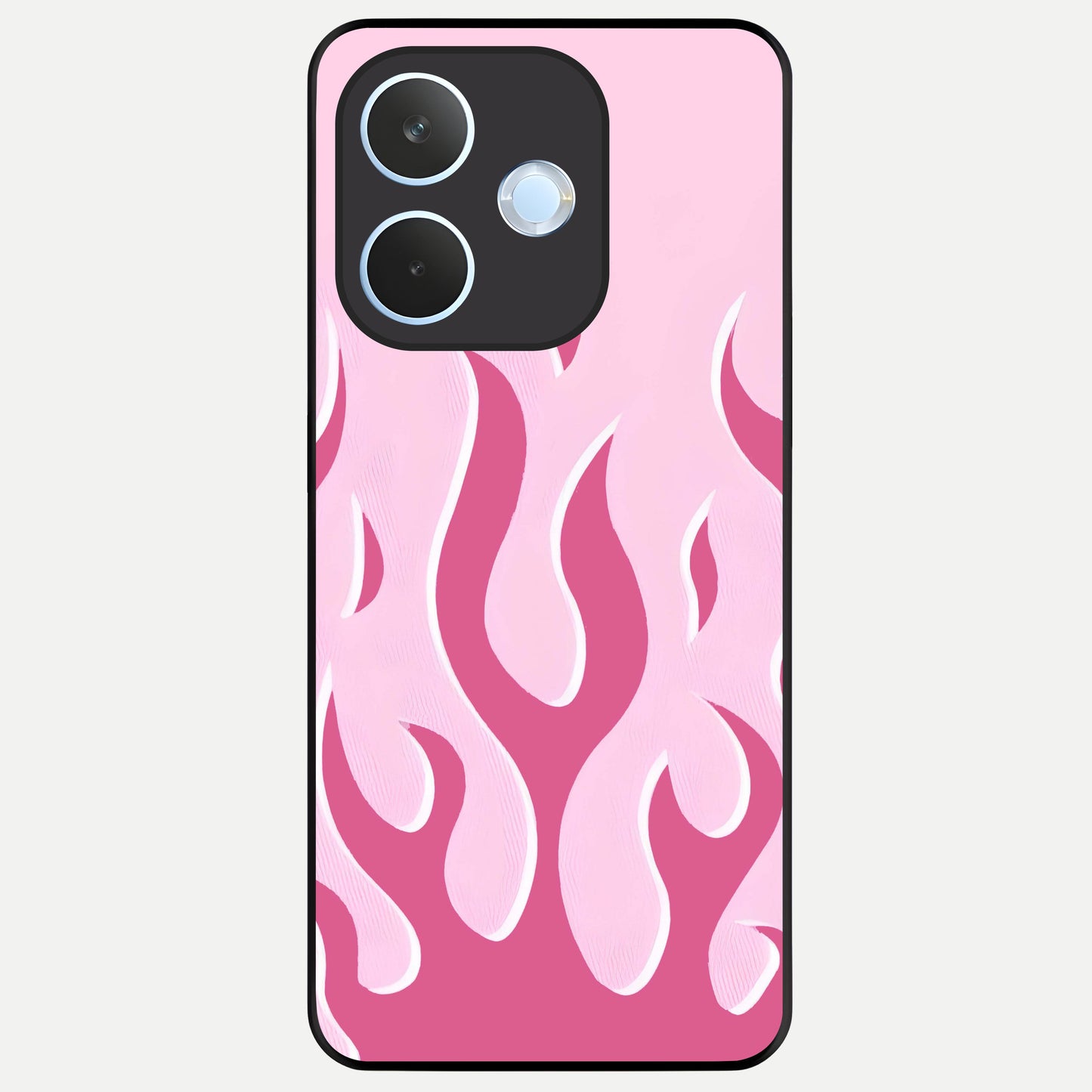  Blush Flame Energy Glass Case For Oppo Reno 15 Pro mini back cover – full design glossy printed glass finish