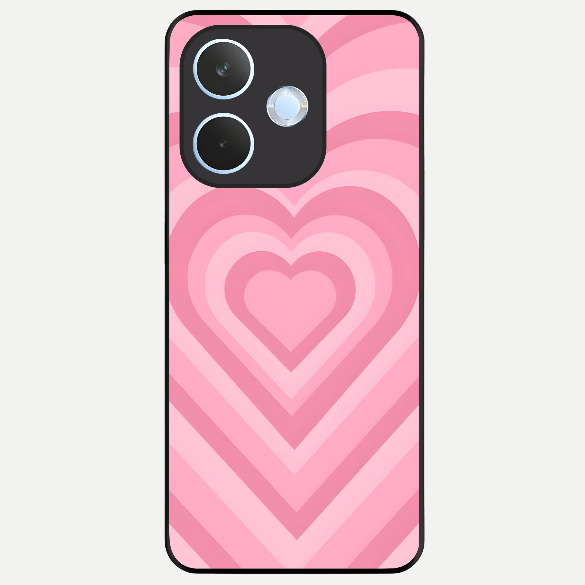  Blush Heart Waves Glass Case For Oppo Reno 15 Pro mini back cover – full design glossy printed glass finish