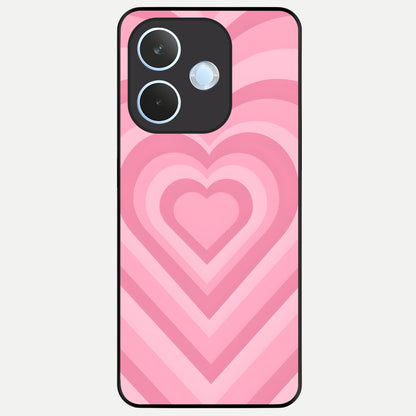  Blush Heart Waves Glass Case For Oppo Reno 15 Pro mini back cover – full design glossy printed glass finish