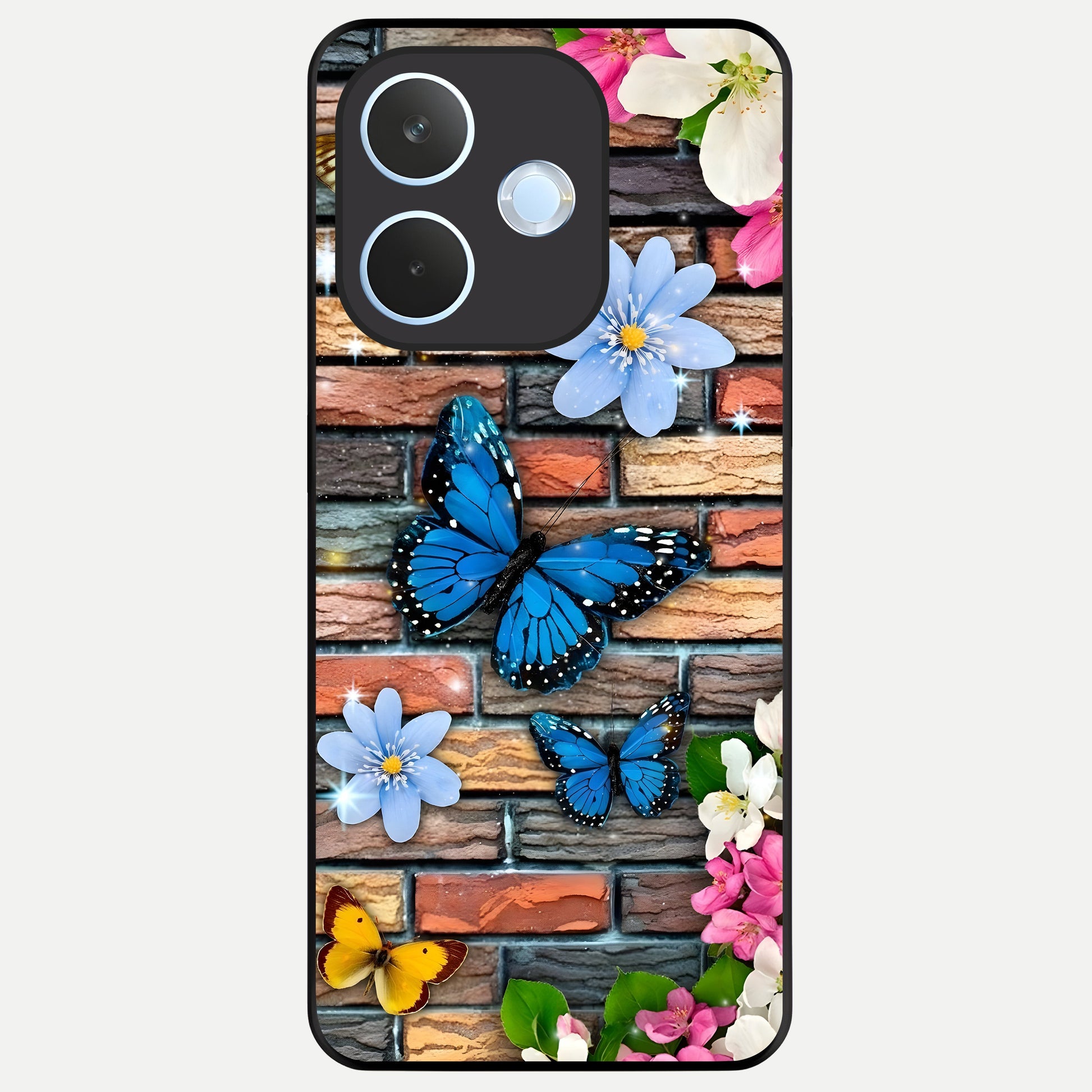  Brick Bloom Flight Glass Case For Oppo Reno 15 Pro mini back cover – full design glossy printed glass finish