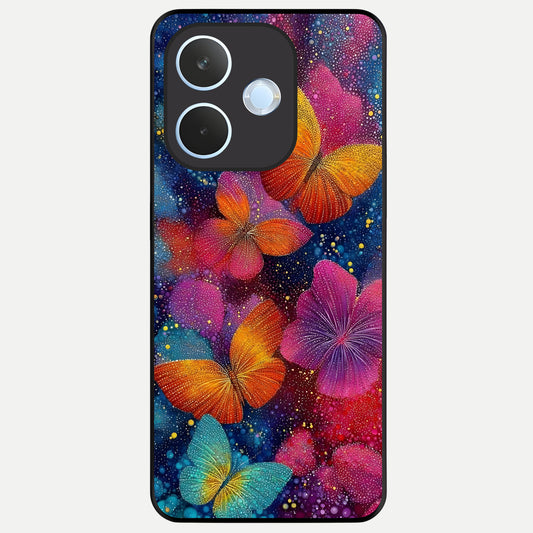 Butterfly Dream Mist Glass Case For Oppo Reno 15 Pro mini back cover – full design glossy printed glass finish