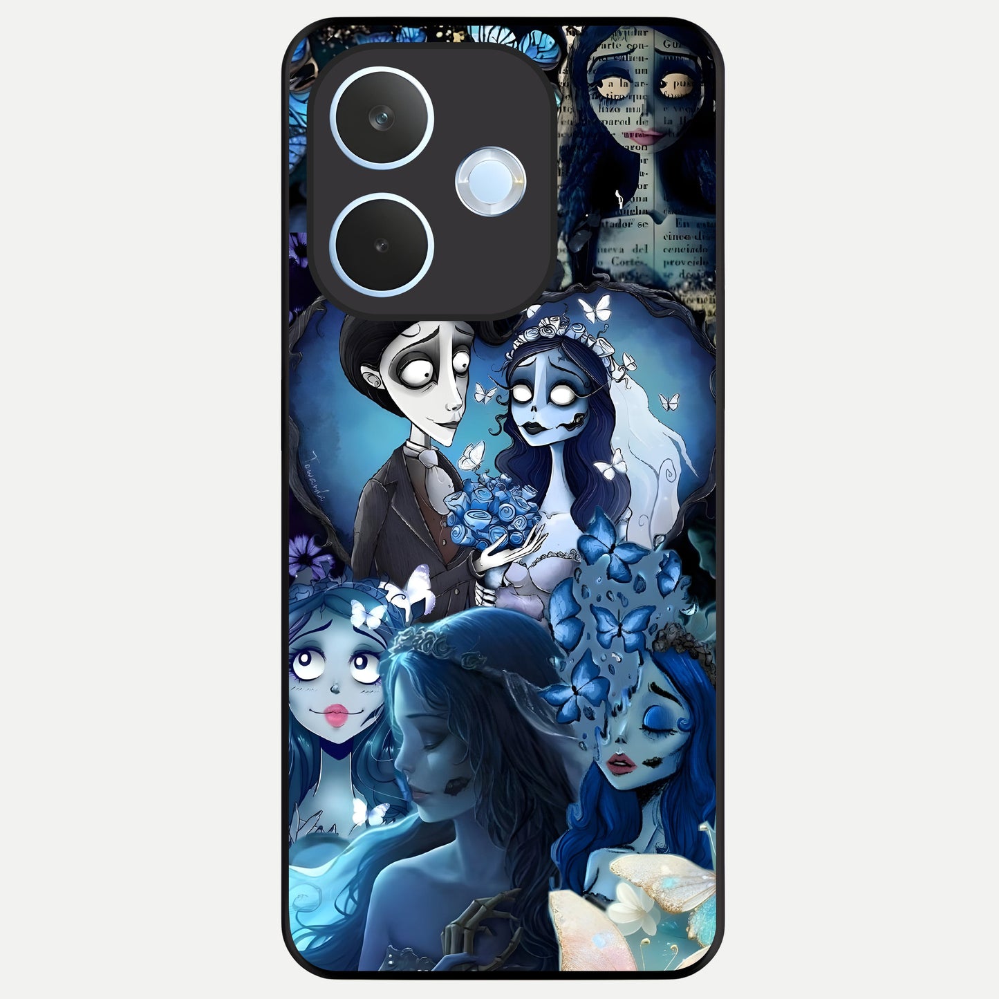  Butterfly Ghost Soul Glass Case For Oppo Reno 15 Pro mini back cover – full design glossy printed glass finish