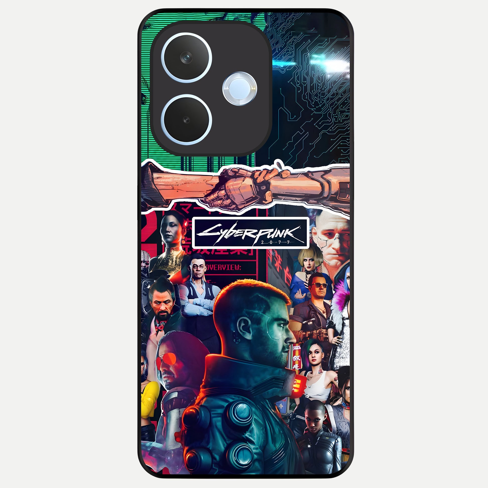 CYBERPUNK Legacy Glass Case For Oppo Reno 15 Pro mini back cover – full design glossy printed glass finish