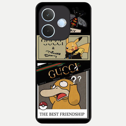  Cartoon Brand Play Mashup Glass Case For Oppo Reno 15 Pro mini back cover – full design glossy printed glass finish