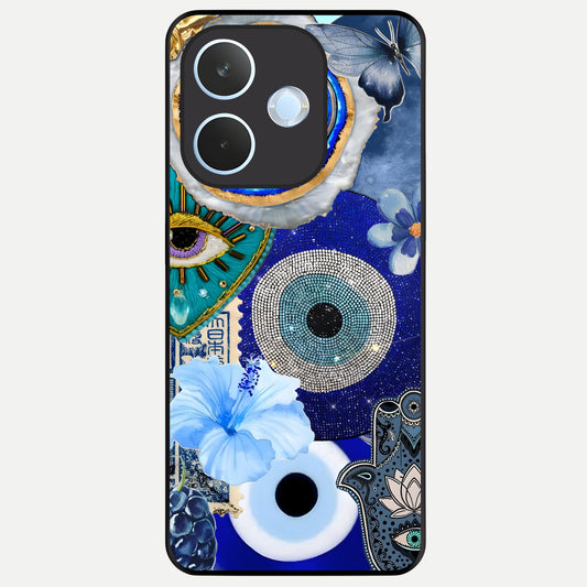  Celestial Blue Vision Glass Case For Oppo Reno 15 Pro mini back cover – full design glossy printed glass finish