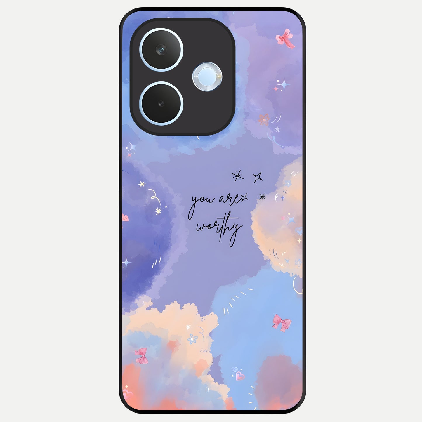  Celestial Cloud Magic Glass Case For Oppo Reno 15 Pro mini back cover – full design glossy printed glass finish